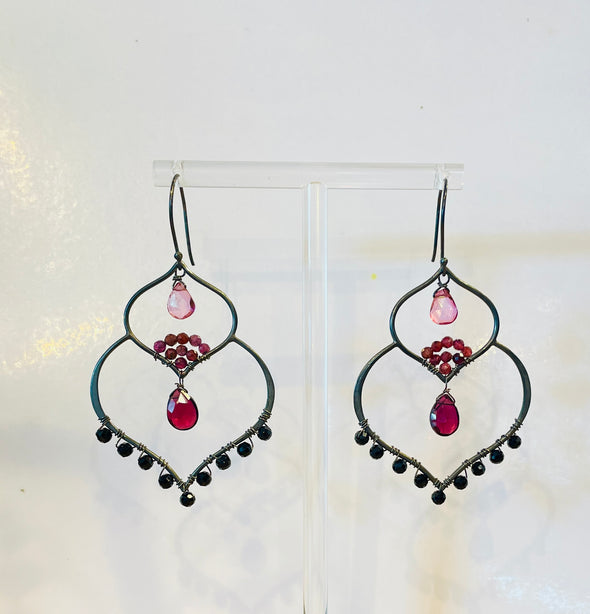 Double chandelier earring