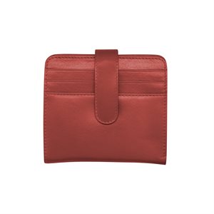 Leather snap billfold wallet