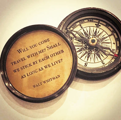 Walt Whitman quote compass I