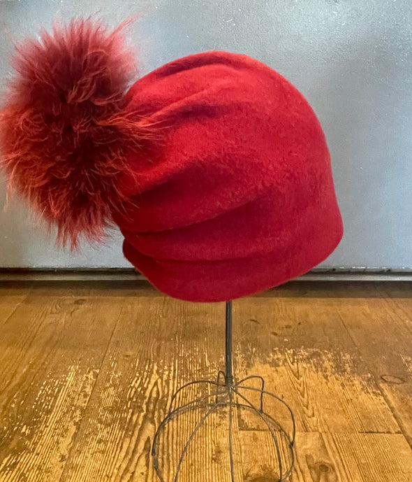 Czech made Batis large pom hats