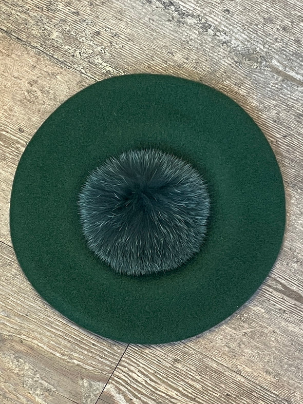 Czech made Pom Pom beret