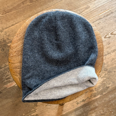 Reversible cashmere beanies