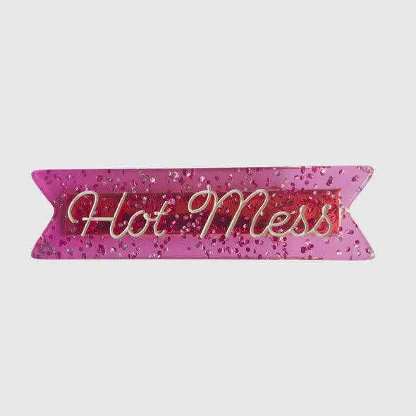 Acetate hair clips