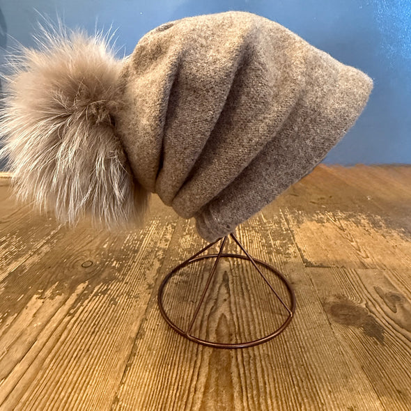Czech made Batis large pom hats