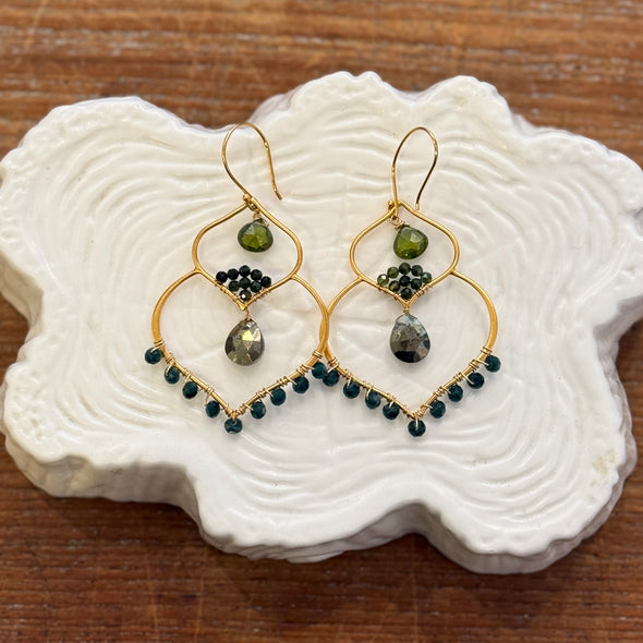 Double chandelier earring