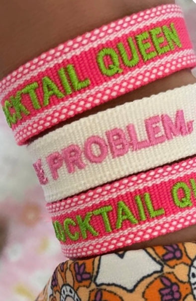 Embroidered friendship bracelets