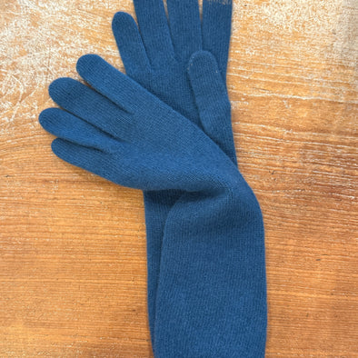 Spanish made long cashmere blend gloves