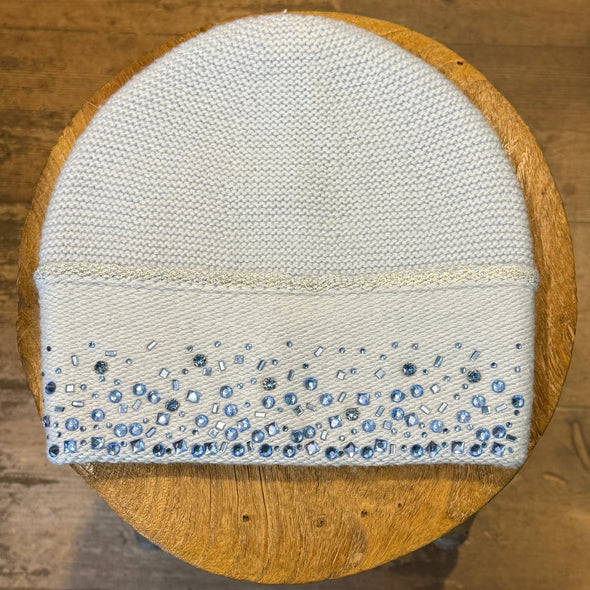 Crystal embellished knit hats