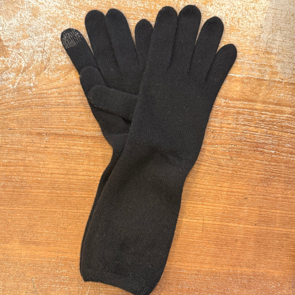 Spanish made long cashmere blend gloves