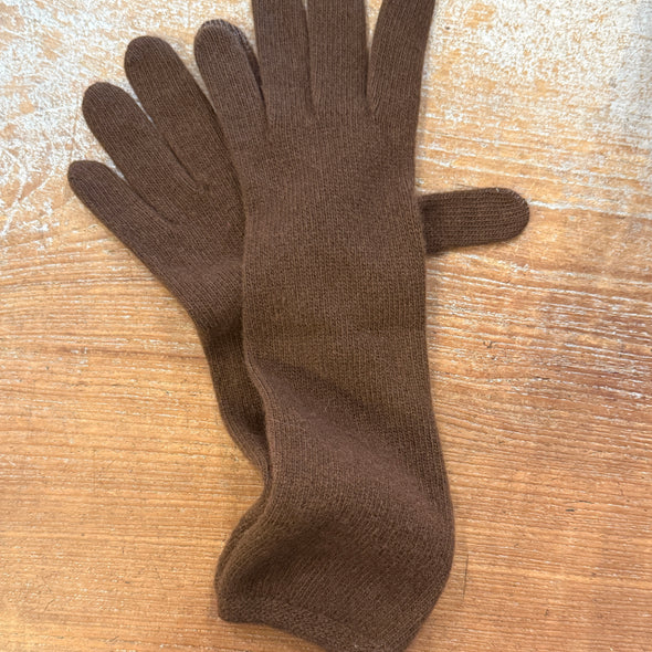 Spanish made long cashmere blend gloves