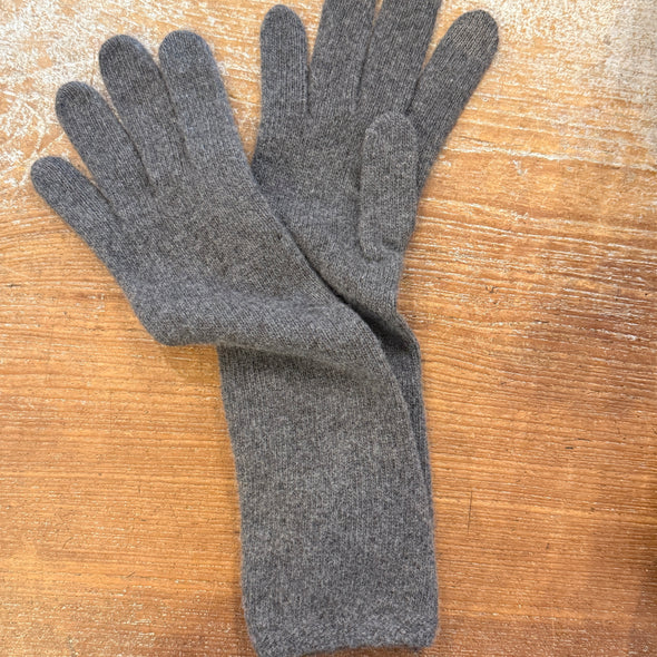 Spanish made long cashmere blend gloves