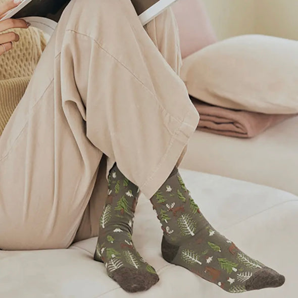 Cotton blend crew socks