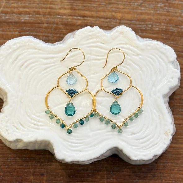Double chandelier earring