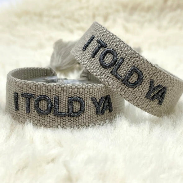 Woven statement bracelets