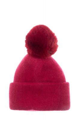 Italian knit pom caps