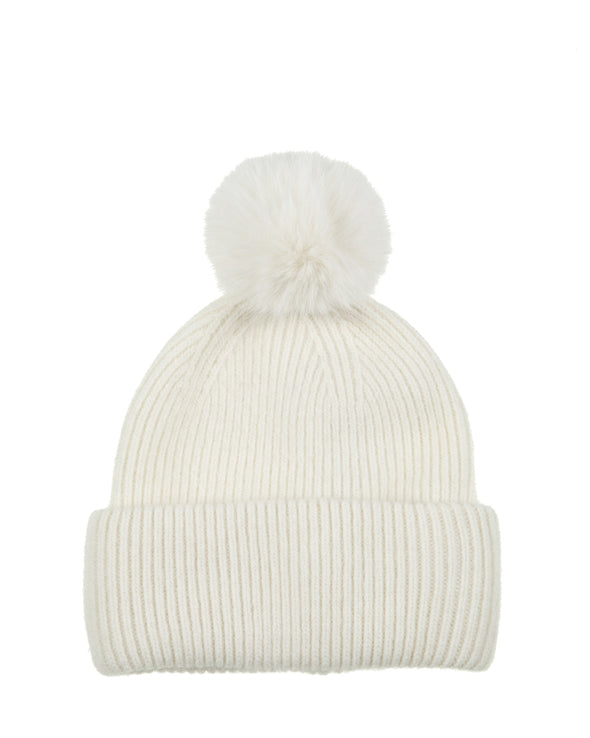 Italian knit pom caps