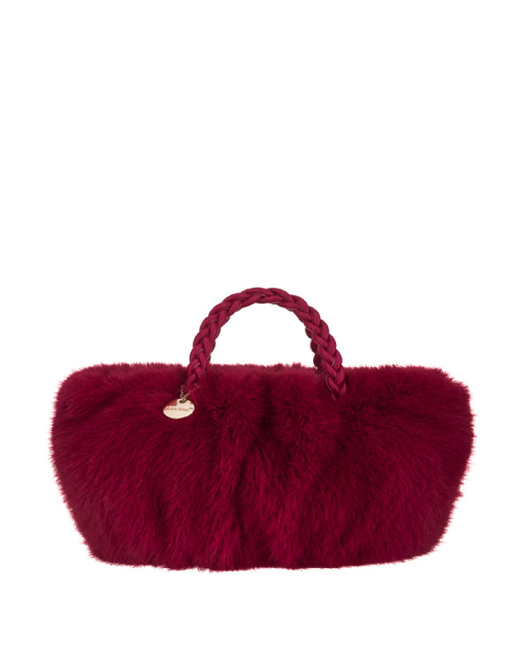 Chubby faux fur handbag