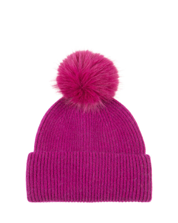 Italian knit pom caps