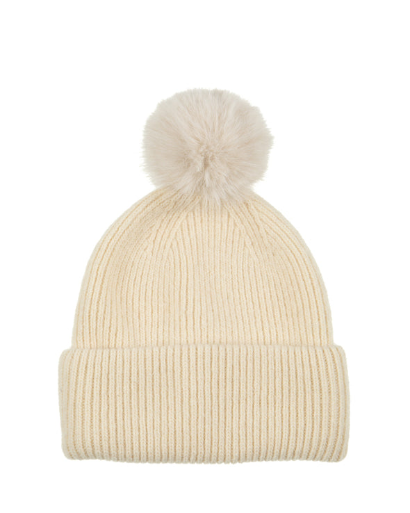 Italian knit pom caps