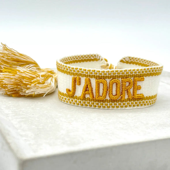 Woven statement bracelets