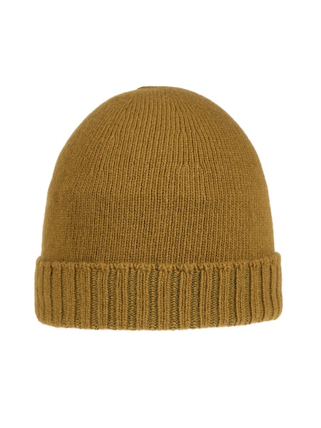 Spanish made wool and cashmere turn cuff hat