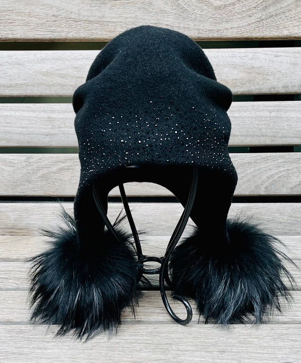 Anytra Unica pom hat with crystals