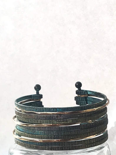 Eleven layer bracelet