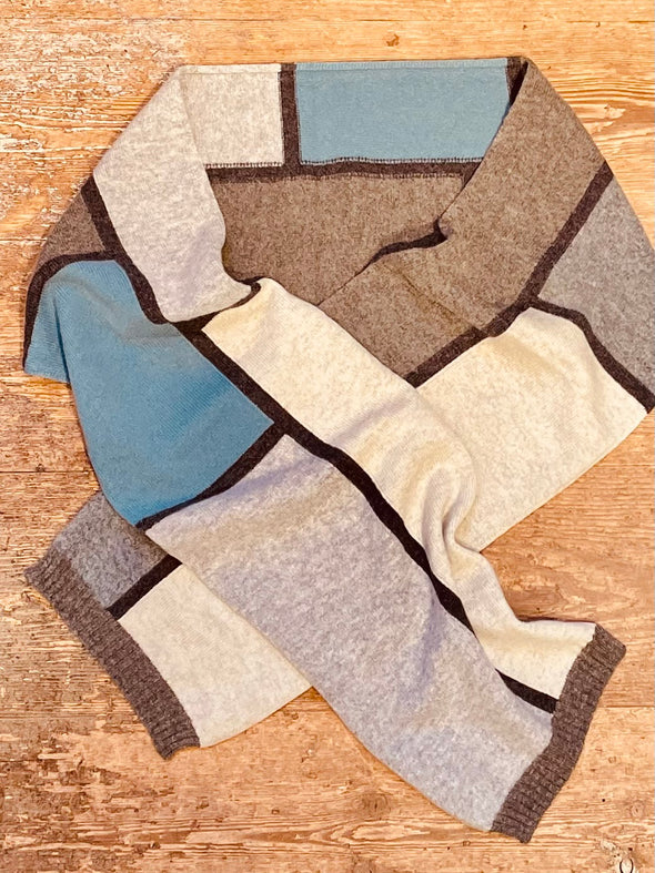 Scottish wool Collage scarf