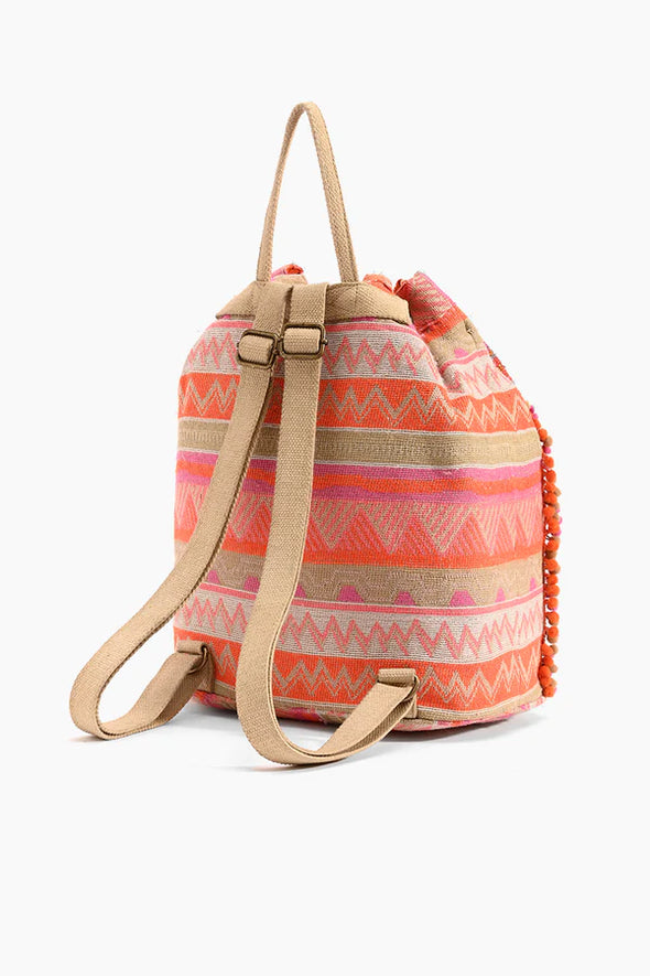 Beaded embellished backpack